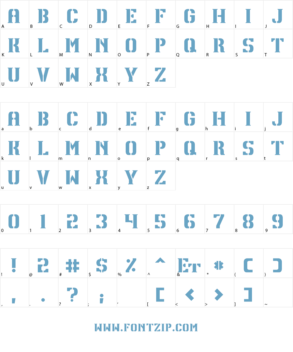 TPF U13 Font Character